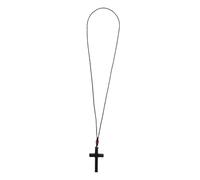 Abaodam Collar Colgante de Cruz de Madera Natural para Hombres Mujeres y Niñas Pendiente de Cruz Cristiana para Espejo de Coche Diseño Accesorio de Fe y Espiritualidad