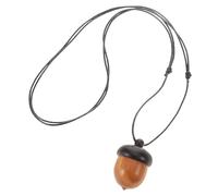 Abaodam Collar Colgante y Caja Desmontable Ajustable de Bellota de Madera de Sándalo Diseño Único Adecuado para Manualidades DIY y Accesorios de Moda
