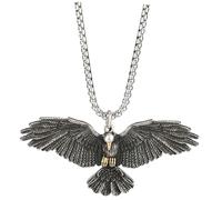 Abaodam Collar de Águila para Hombres Acero de Colgante Vintage con Cadena Ligera y Resistente Símbolo de Fuerza y Libertad Joyería Masculina para Ocasiones Especiales