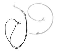 Abaodam Collar de Pareja Collar Colgante Decorativo de Promesa para Hombres y Mujeres para San Valentín