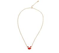Abaodam Collar de Plata Esterlina 925 Colgante de Cangrejo Dorado, Diseño Romántico y Delicado, Resistente al Deslustre para Mujer y Niñas
