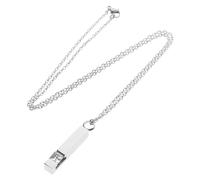 Abaodam Collar Urna Cenizas Acero Inoxidable para Mujeres Colgante Urna Cremación Abierto Abril Joyería Conmemorativa para Recuerdos Cerca