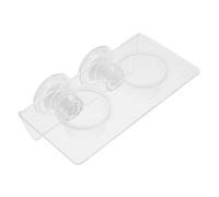 Abaodam Comedero para Reptiles con Ventosa Acrílica Transparente Doble Plato Reemplazable para Agua y Comida Recipiente Antideslizante para Terrarios y Acuarios de Geckos y Lagartos