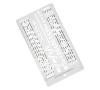 Abaodam Composing Template Stencil Music Staff Ruler Notation Tool With Multiple Scales For Precise Music Manuscript Drawing And Composition