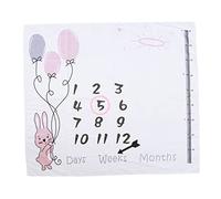 Abaodam con Accesorios para Fotografías De Bebés 100 Cm X 100 Cm Mantas Conmemorativas para Bebés Recién Nacidos