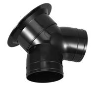 Abaodam Conector Conductos de Ventilación de Aire Fresco y Baños, Material Pvc Resistente, Forma Redonda, Compatible con Sistemas Modernos y Optimiza el Flujo de Aire