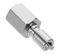 Abaodam Conector de Inflador de Bcd de Buceo, Conector del Regulador de Buceo, Rosca Hembra 3/8-24 Unf, Boquilla Qd Estándar 12,7mm, Cobre Niquelado, Plata, para Manguera de Inflador
