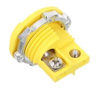 Abaodam Conector de Termopar Tipo K, Zócalo Electrónico en Miniatura, Plástico Amarillo, para Cable de Termopar Macho, Instalación Simple, Respuesta Térmica Rápida, para Procesamiento
