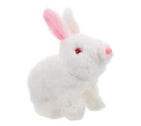 Abaodam Conejo De Peluche Eléctrico para Conejo Saltarín con Función De Iluminación Juguete Seguro