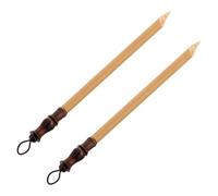 Abaodam Conjunto de 2 Bolígrafos de Bambú Puntas Versátiles para Caligrafía Tibetana y Dibujo Artístico, Aptos para Uso en Escuela y Oficina