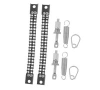 Abaodam Conjunto de Pedal de Batería con Pedal de Cadena Doble y Resorte de Conexión Rendimiento Óptimo Incluye Tornillos con Tuerca para Batería