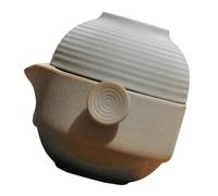 Abaodam Conjunto de Té Portátil Tetera y Taza de Barro, Set para Amantes del Té en Excursiones y Picnics