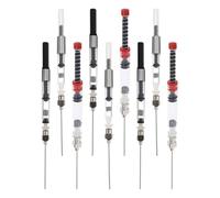 Abaodam Convertidores de Tinta Recargables de 9 Piezas para Pluma Estilográfica Sistema Giratorio y Aguja, Accesorios para Escritura y Caligrafía, Compatibles Plumas de 3,4 MM y 2,6 MM