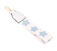 Abaodam Correa de Muñeca para Bolso Pequeño DIY Correa para Bolso de Mano Poliéster Color Blanco Diseño Floral Resistente y Durable para Personalizar y Carteras