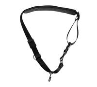 Abaodam Correa para Saxofón Negra de Tubo Gruesa Cuello Accesorio para Saxofón para Músicos Actuaciones