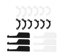 Abaodam Corrector de Puente Nasal Invisible 18 Piezas Negro y Clips Moldeadores para Levantar y Forma Nariz Insertos Moldeadores Ajustables para Belleza Facial y Uso Diario