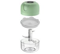 Abaodam Cortador de Ajo Eléctrico Inalámbrico de Ajo Compacta Capacidad de 100ml de Acero Inoxidable y Abs para Uso en Cocina y Almacenamiento en Espacios