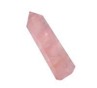 Abaodam Cristal Natural de Cuarzo Rosa Hexagonal 6-7 CM Prisma Hexagonal para Decoración Feng Shui y Meditación Adorno para Hogar Oficina y Manualidades Pilares de Cristal