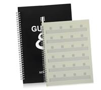 Abaodam Cuaderno de Partituras para Guitarra Portátil A4 Diseño de Bobina, 60 Páginas para Notas Musicales y Ejercicios, Tapa Flexible de Pp Adecuado para Guitarristas y Estudiantes