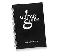 Abaodam Cuaderno de Tablatura Guitarra A4 Libro de Partituras Musicales Papel Antimanchas para Aprendices de Guitarra Adecuado para Clases y Práctica Diaria