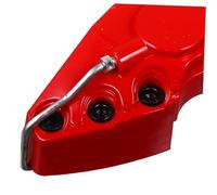 Abaodam Cubierta de Pinza de Freno Grande Roja de Abs Protectora Estética para Calibrador Fácil Instalación Accesorios para Embellecer Rueda y Mejorar Vehículo