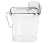 Abaodam Cubo de Almacenamiento para Loción de Lavandería Transparente Tapa Gran Capacidad 18X29 CM Cubo Recargable y Sellado para Detergente en Polvo Uso Doméstico y Hotelería