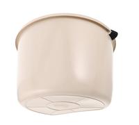 Abaodam Cubo de Jardín Plástico Blanco 22 Lb Esparcidor Manual de Fertilizante con Función Recolector de Frutas para Huertos Agrícolas y Cosecha