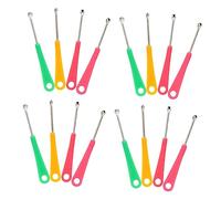 Abaodam Cucharas para Limpiar los Oídos de Acero Inoxidable y Abs, 200 Piezas Anti-rust para Limpieza de Oídos Eficaz y Segura Hogar Color Aleatorio