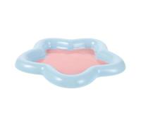 Abaodam Cuenco de Cerámica para Gatos Poco Profundo Forma de Estrella para Gatitos y Perros Pequeños Comedero de Cerámica Decorativo para Interior