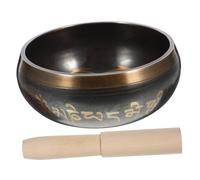 Abaodam Cuenco de Sonido de Tibetano para Meditación Yoga y Terapia de Sonido Hecho de Material de Cobre Pequeño Mazo para Sala de Estar y Sala de Práctica Color Aleatorio