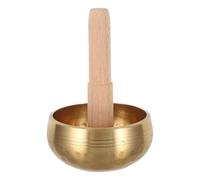 Abaodam Cuenco Tibetano de Yoga Martillado a Mano 8 CM con de Madera para Meditación y Relajación Cuenco Sonoro para Atención Plena y Práctica de Mindfulness en Casa y Exteriores