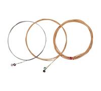 Abaodam Cuerdas de Guitarra Acústica y Folk 6 Piezas Metálicas Calibre 0.11 Paquete de Cuerdas de Guitarra de Repuesto para Principiantes y Profesionales Uso en Conciertos y Práctica