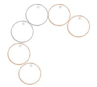Abaodam Cuerdas de Guitarra Folk Tono Brillante para Punteo y Bending y Mejor Agarre Paquete de 6 de Acero al Carbono Accesorio Adecuado para Guitarras Acústicas