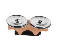 Abaodam Cymbales De Dedo Cascabeles De Metal Instrumento De Percusión Portátil Para Niño Niña y Adultos Diseño Mini Sonido Nítido Para Actuaciones y Enseñanza