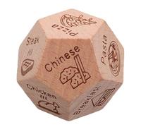 Abaodam Dados de Decisión Alimentaria Cena Hechos de Madera para Decidir la Comida Fiesta para Parejas Citas y Aniversarios de Dados Divertido para Elegir Restaurante o Comida Rápida