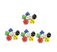 Abaodam Datos de Plástico para Juegos de Mesa Set de 6 Dados Numerados Unidades Decenas Centenas Miles Diez Mil Cien Mil Compactos para Fiestas y Reuniones Sociales