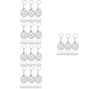 Abaodam De Forma De Volibol Accesorios Decorativos Para Bolsos Y Claves Perfectos Para Jugadores Y Fiestas 16 Piezas X 5
