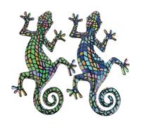 Abaodam Decoración Colgante de Metal Forma de, 2 Unidades, Hierro Artificial Brillante, Adecuado para Decoración de Pared y Estantes en Hogar y Jardín