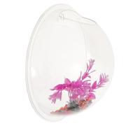 Abaodam Decoración De Cubierta De Bola Transparente Pecera Colgante De Pared Acuario De Pared Florero Transparente para Maceta para Decoración De Interior