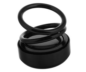 Abaodam Decoración De Perfume Para Coche Adorno De Aromaterapia De Coche Calentador Solar Para Auto Aromaterapia Para Aviones y Coches Calentadores Solares Negro Aleación De Aluminio