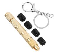 Abaodam Desinflador de Neumáticos 4 1 de Latón para Vehículos Herramienta Compacta y Resistente Corrosión Kit Profesional para Válvula de Purga y Mantenimiento Todoterreno