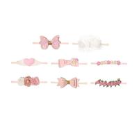 Abaodam Diadema De Flores Para Bebés Recién Nacidos Lazo Sin Rastro Accesorios Para Niña 8 Piezas Adecuado Para Ocasiones Obsequios 100% Algodón Diademas Cabello Conjunto