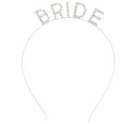 Abaodam Diadema de Novia Letras Bride en Aleación Color Plata, Accesorios para Boda y Despedida de Soltera, Adecuado para Fiesta y Evento Nupcial