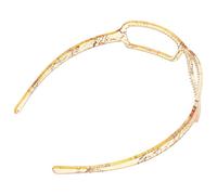 Abaodam Diadema de Resina Forma de Gafas de Sol Color Café Claro Cómoda y Fina para Mujer Adecuado para Uso Diario Lavado de Cara Fiestas Diademas de Mujer Cabello