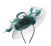 Abaodam Diadema Fascinadora para Mujer Sombrero de Gasa y Flores, Ligera y Cómoda para Fiestas y Banquetes, Diseño Elegante y Material de Seda y Plumas Artificiales