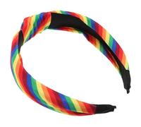 Abaodam Diadema Nudo Arcoíris, Diadema Gruesa de Tela y Cómoda para Mujer Colores Vibrantes en Accesorios de Cabello Modernos