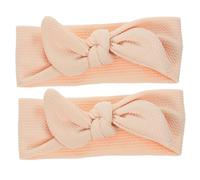 Abaodam Diadema para Perro Mascota Lazo Grande Elástico, Tocado De Poliéster, Color Crema, 2 Piezas, Decoración Ligera para Fiestas y Cachorros Pequeños