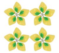Abaodam Dijes de Limón Diseño Fresco y Atractivo 20 Piezas de Resina Amarilla para Hacer Joyas y Celebración Verano DIY Ideales para Proyectos de Arte