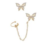Abaodam Ear Cuff de Asimétrico Pendientes de Moda para Mujeres y Niñas Pendientes de Cadena Tipo Brazalete