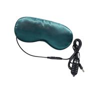 Abaodam Eléctrica Caliente para Ojos Control de Temperatura, Máscara Térmica de Seda y Algodón de Artemisa en Color Verde Oscuro, Antifaz para Dormir Relajante y Terapéutico para Aliviar